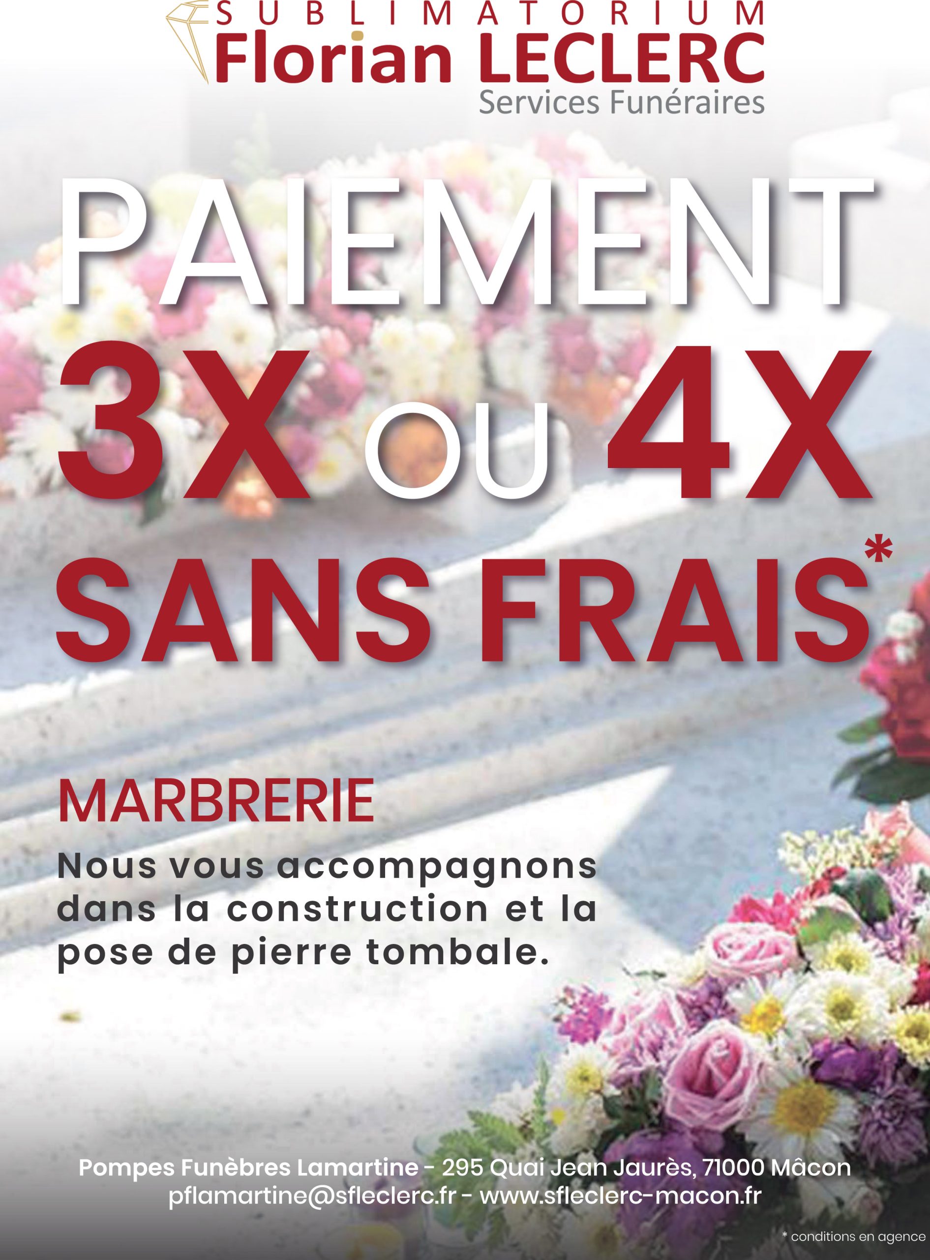 paiement 3 ou 4 fois sans frais marbrerie